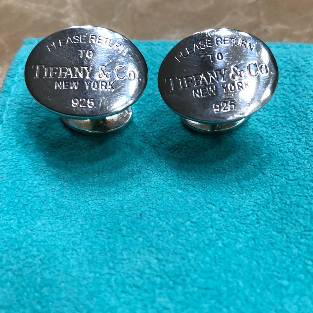 Tiffany & Co. Sterling Silver Unisex Cuff Links